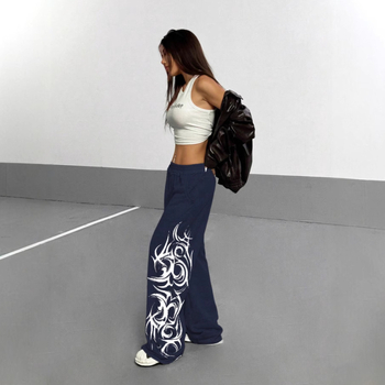 Dámske nohavice s vysokým pásom na street dance, voľný strih, hip-hop a jazz tanec, dlhé nohavice, jar 2025