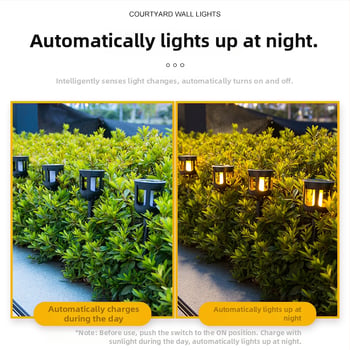 Ηλιακή εξωτερική λάμπα κήπου με LED εφέ φλόγας, αδιάβροχη για γκαζόν και διακόσμηση βίλας