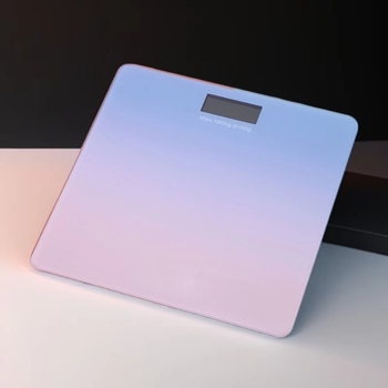 Cântar digital de corp pentru uz casnic, cu afișaj LCD, opțiuni de culoare în gradient, reîncărcabil, capacitate 180 kg