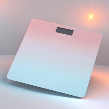 Cântar digital de corp pentru uz casnic, cu afișaj LCD, opțiuni de culoare în gradient, reîncărcabil, capacitate 180 kg