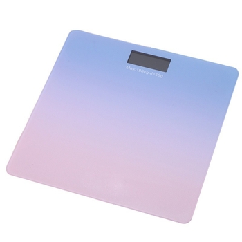 Cântar digital de corp pentru uz casnic, cu afișaj LCD, opțiuni de culoare în gradient, reîncărcabil, capacitate 180 kg