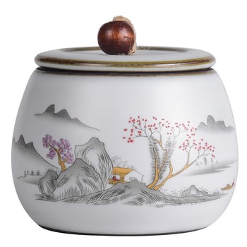 Keramička posuda za čaj Ru kiln, zatvorena, otporna na vlagu, Pu'er čaj, retro stil, kung fu čaj set