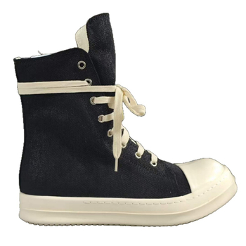 Unisex καμβά sneakers με φερμουάρ, κλασικό στυλ για άνοιξη-φθινόπωρο, με φαρδιά σόλα