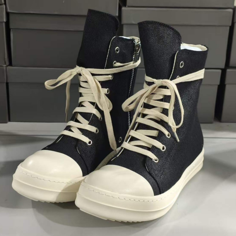 Unisex καμβά sneakers με φερμουάρ, κλασικό στυλ για άνοιξη-φθινόπωρο, με φαρδιά σόλα