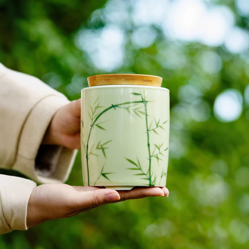 2026 kreativni keramički čajni spremnik — poklon set za Longjing, Maojian, Biluochun i Yulu bijeli čaj