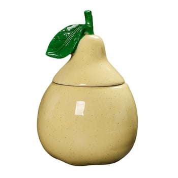 Keramički spremnik za čaj u obliku kruške i staklenka za bombone Snow Pear — kreativan poklon s otiskom logotipa