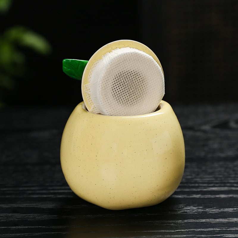 Keramički spremnik za čaj u obliku kruške i staklenka za bombone Snow Pear — kreativan poklon s otiskom logotipa