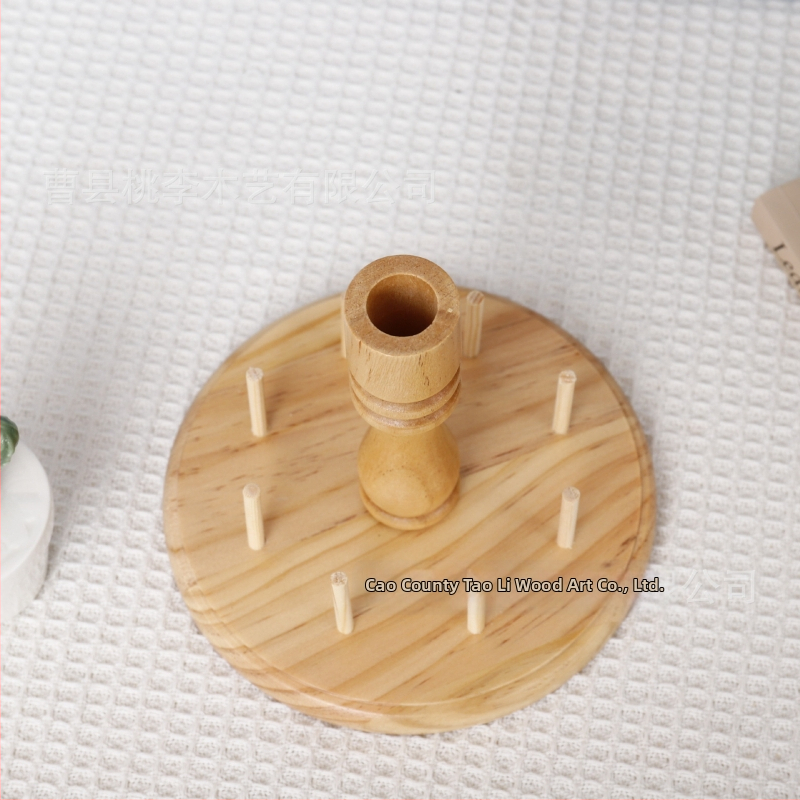 Drevený stojan na 8 cívok, odnímateľný nástroj na vyšívanie pre šitie a patchwork