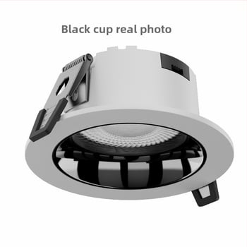LED zapustené stropné svietidlo s proti oslneniu, plné spektrum, ochrana očí, zabudovaný bodový reflektor