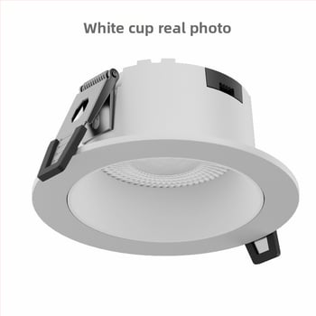 LED zapustené stropné svietidlo s proti oslneniu, plné spektrum, ochrana očí, zabudovaný bodový reflektor