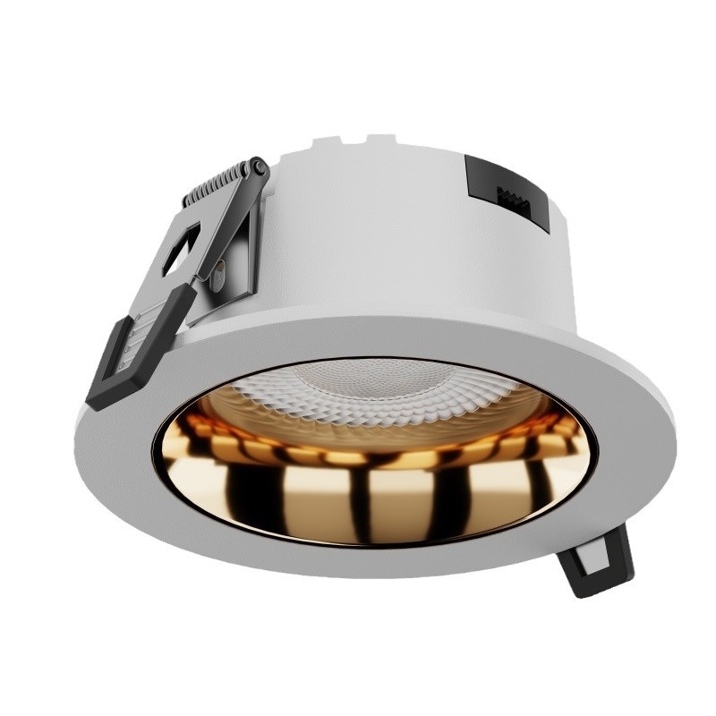 LED beépített mennyezeti downlight, tükröződésmentes, teljes spektrum, szemvédő, beépített spotlámpa
