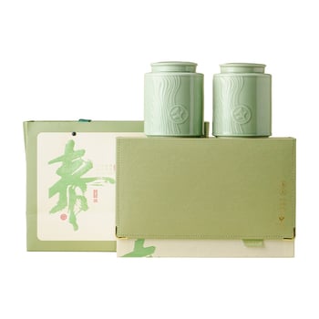 Keramická dóza na čaj pre zelený čaj – Maojian, Longjing, Biluochun, Yulu – prázdna darčeková škatuľka
