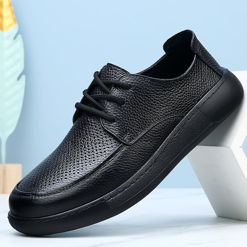 Pánske kožené loafers – jar 2026, koža prvej vrstvy hovädzej kože, obchodno‑casual štýl