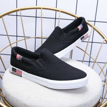 Παπούτσια από καμβά με slip-on σε κορεατικό στυλ, αναπνέοντα, unisex για άνδρες και γυναίκες