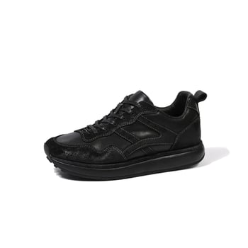 Prané vintage pánske topánky, retro nemecké tréningové topánky, kožené business casual topánky s hrubou podrážkou pre šport a cestovanie.
