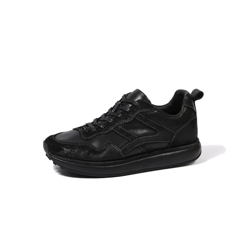 Prané vintage pánske topánky, retro nemecké tréningové topánky, kožené business casual topánky s hrubou podrážkou pre šport a cestovanie.