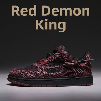Sneakers Wukong Red Demon King, leto 2026, čínskeho štýlu casual pánske tenisky, nízky profil