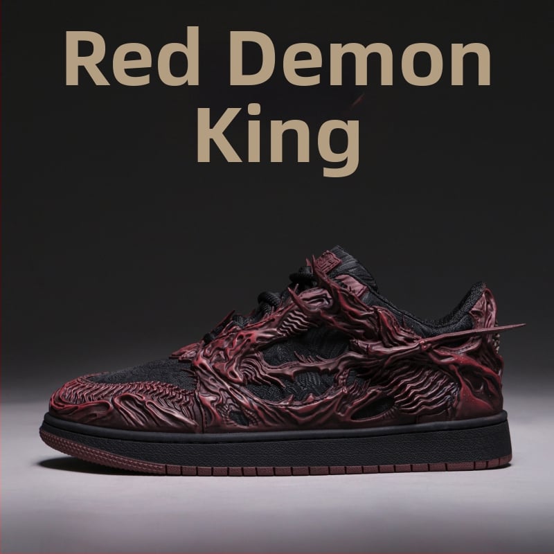 Sneakers Wukong Red Demon King, leto 2026, čínskeho štýlu casual pánske tenisky, nízky profil