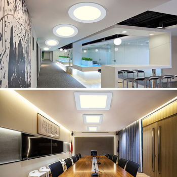 LED kerek mennyezeti panel lámpa, beépített downlight, öntött alumínium, párásodás elleni, 6-10 W, 6500K hideg fehér
