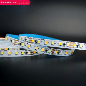 LED лента за гардероб, 12V, 2835 LED, двойна цветова температура, 120 LED, ширина 8 мм, ниско напрежение, рамка с две панели