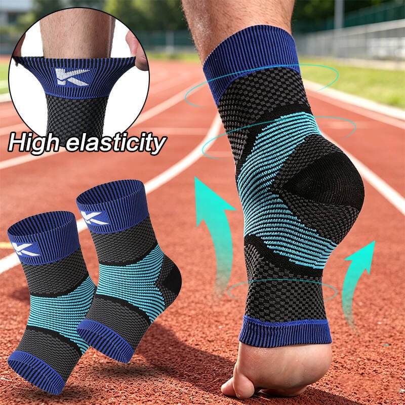 Nova sportska ortoza za gležanj s kompresijom, protiv uvrtanja, prozračna, pogodna za fitness, košarku, trčanje i vožnju bicikla, pruža toplinu