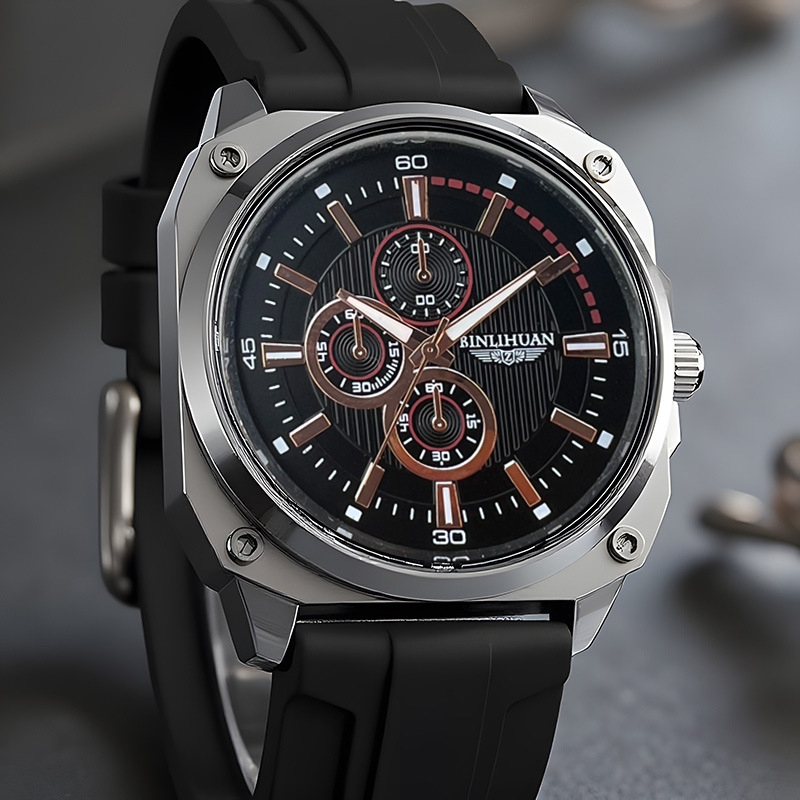 Binlihuan Ανδρικό Αδιάβροχο Ρολόι Quartz, 41 mm Καντράν, Casual Μόδα