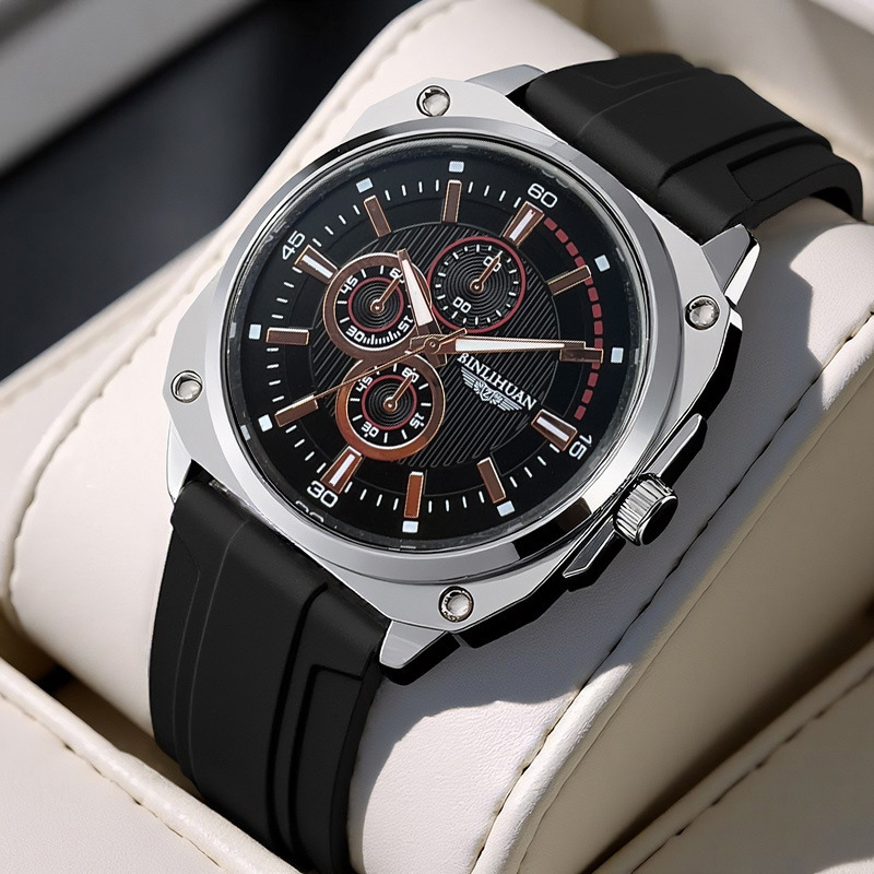 Binlihuan Ανδρικό Αδιάβροχο Ρολόι Quartz, 41 mm Καντράν, Casual Μόδα