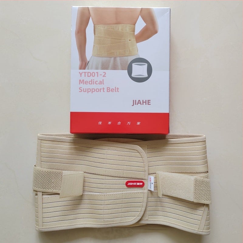 Tenký dýchajúci pás na bedro s oceľovou platňou pre fixáciu a oporu, unisex, športové použitie