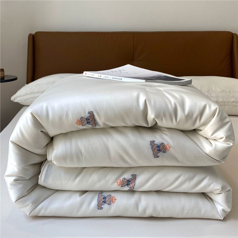 Κουβέρτα Tencel Cotton Jacquard με γέμισμα από ίνες σόγιας, για όλες τις εποχές, παχιά ζεστασιά το χειμώνα, πολυτελής υψηλής ποιότητας για διπλό κρεβάτι