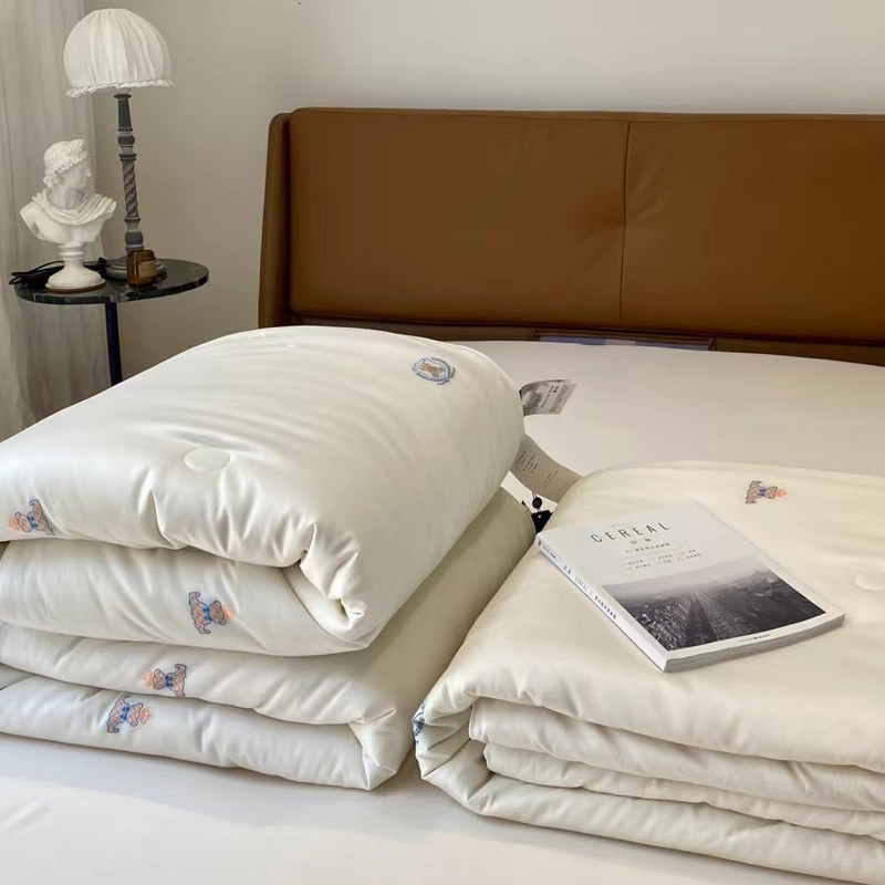 Κουβέρτα Tencel Cotton Jacquard με γέμισμα από ίνες σόγιας, για όλες τις εποχές, παχιά ζεστασιά το χειμώνα, πολυτελής υψηλής ποιότητας για διπλό κρεβάτι