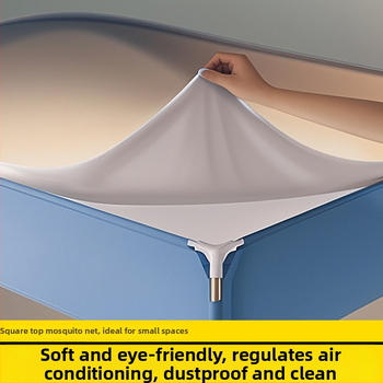 Vrchný kryt pre štvorcové moskytiéry — zatemňujúci materiál, prachotesný, proti vetru, do spálne, rozmery 1,2 m / 1,5 m / 1,8 m