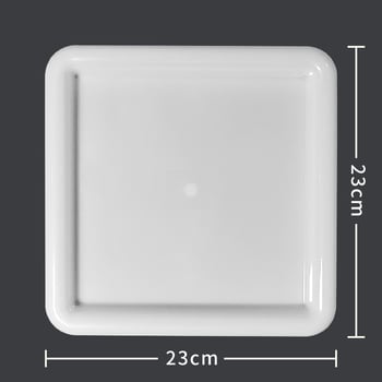 Дебел поднос за оттичане в кухнята, правоъгълен, прозрачен полипропилен
