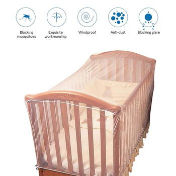 Sklopná sieť proti komárom pre detskú postieľku, bez montáže, ochranný kryt, minimalistický dizajn