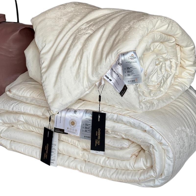 Premium deka od Tencel pamuka s jacquardom, svila i vlakna soje, s dvostrukim proteinskim punjenjem, za sve sezone, debeli zimski toplinski dodatak