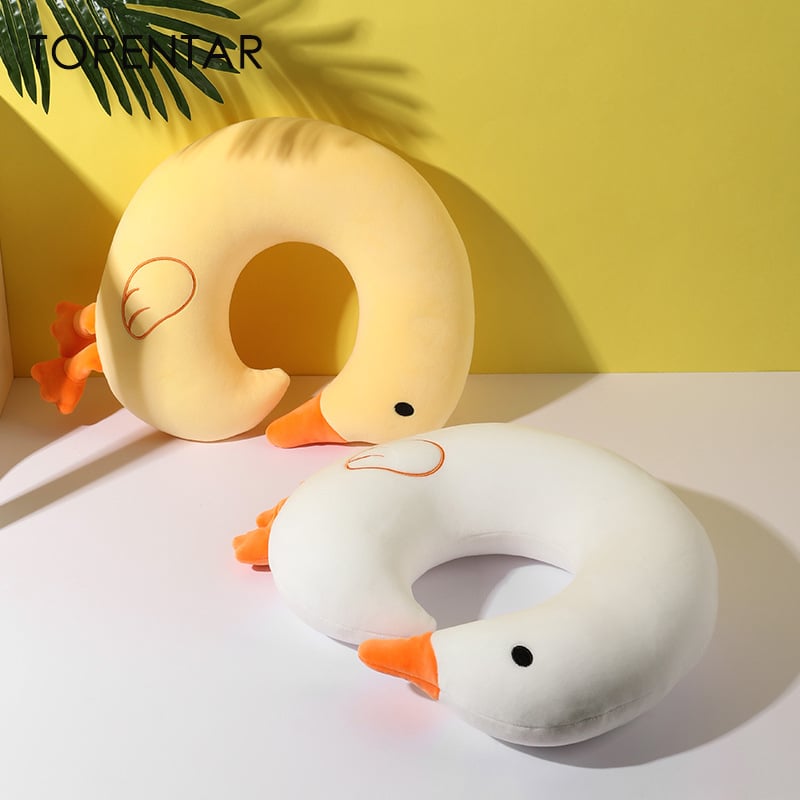 U alakú nyakpárna habgolyó töltettel, Crystal Velvet anyaggal, modern minimalist dizájn