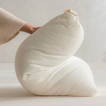 Pamutból készült nyakpárna, japán stílusú, ultra-soft töltéssel, poliészter rosttal, felnőtteknek, otthoni használatra