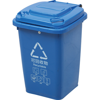 Vonku 120 L odpadkový kôš s kolieskami, extra veľký skladovací kontajner pre obytné zóny, ekologický HDPE plast