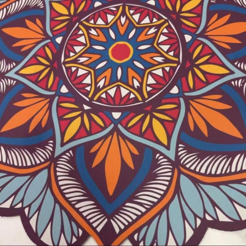 Mandala tvar kuchynská podložka z diatomitu, vodotesná, protišmyková, savá, bohémskeho štýlu drenážna podložka