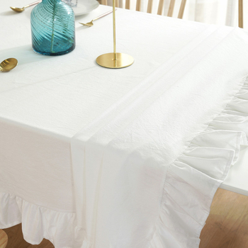 Nový 100% bavlnený obrus, jednofarebný, prachotesný, protišmykový, odolný voči opotrebeniu
