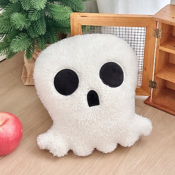 Halloween dekoráció koponyás párna – plüss anyagú kanapé párna
