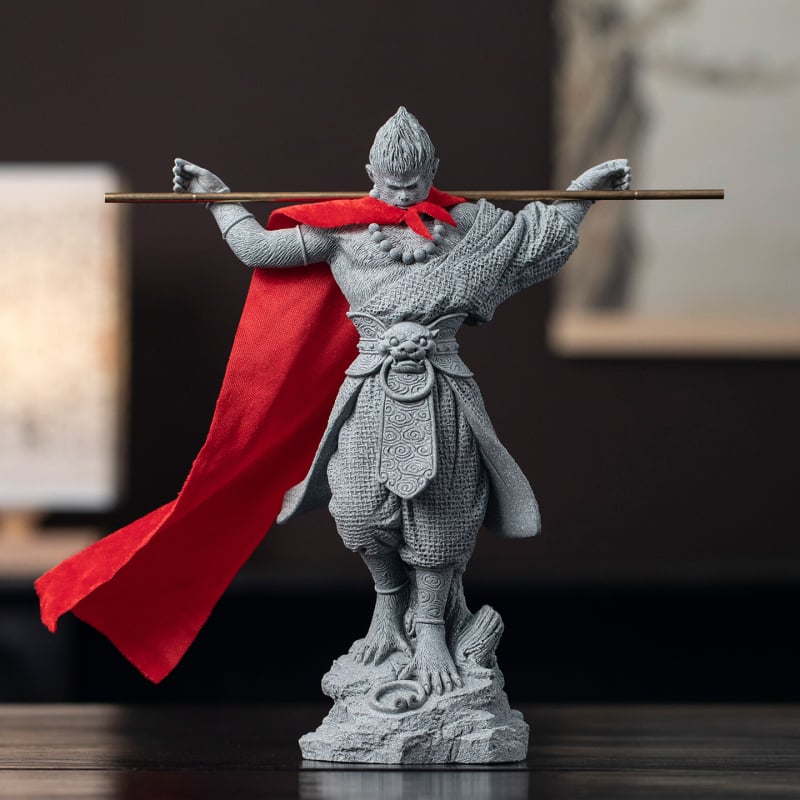Soška v čínskom štýle Monkey King Sun Wukong pre domáce vstupné miesto, stolný dekor a akváriové krajinky