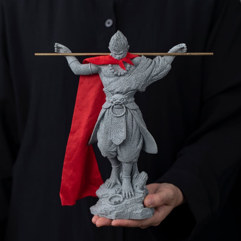 Soška v čínskom štýle Monkey King Sun Wukong pre domáce vstupné miesto, stolný dekor a akváriové krajinky