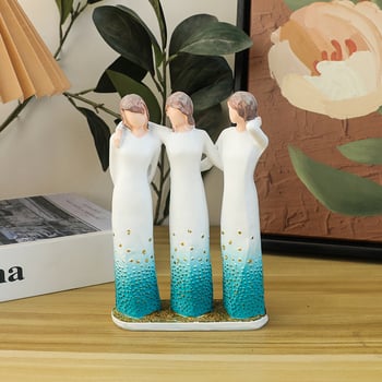 Figúrka z živice Tri sestry pre domovú dekoráciu, vstupnú chodbu a jedálenský stôl