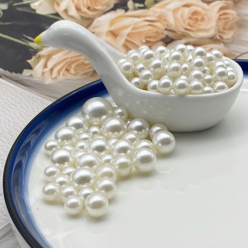 1,5–20 mm neporézne imitácie perál, guľaté korálky, ABS korálky na nechty, krabička na uskladnenie štetcov na akryl