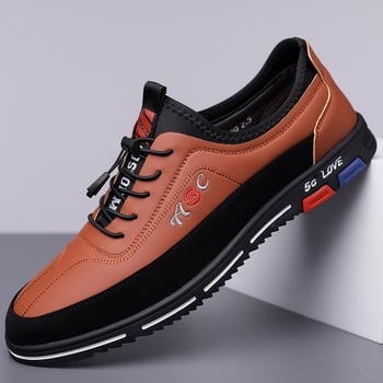 Pánske casual kožené loafery s mäkkou podrážkou a jemným povrchom, mladistvý, univerzálny štýl, veľkosť 48 (model 8789)