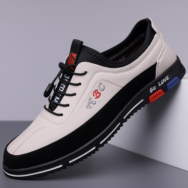Pánske casual kožené loafery s mäkkou podrážkou a jemným povrchom, mladistvý, univerzálny štýl, veľkosť 48 (model 8789)