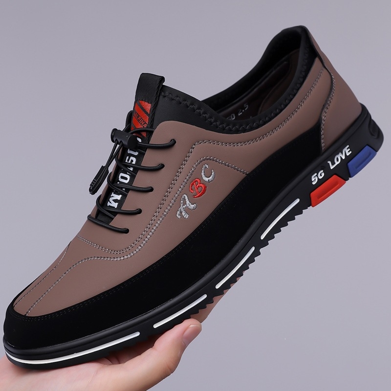 Pánske casual kožené loafery s mäkkou podrážkou a jemným povrchom, mladistvý, univerzálny štýl, veľkosť 48 (model 8789)
