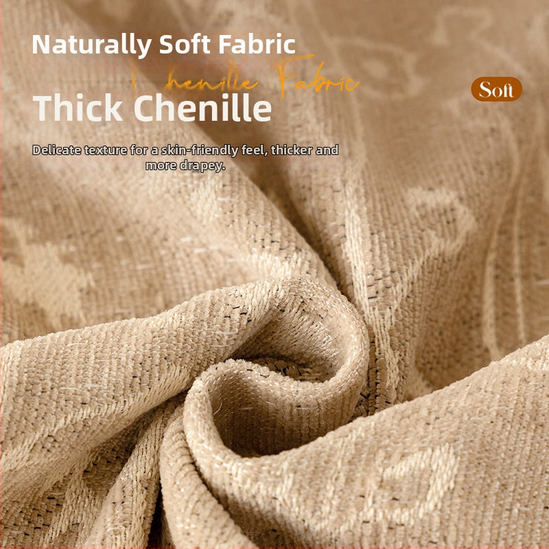 Maillard retro Chenille poťah na sedačku, celosezónny, úplné prekrytie sedačky/ deka na sedačku