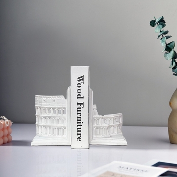 Μοντέρνες μινιμαλιστικές γλυπτά από ρητίνη για τηλεοπτικό ράφι και στηρίγματα βιβλίων, διακοσμητικά στοιχεία σαλονιού και γραφείου, γλυπτά αρχιτεκτονικών μοντέλων.