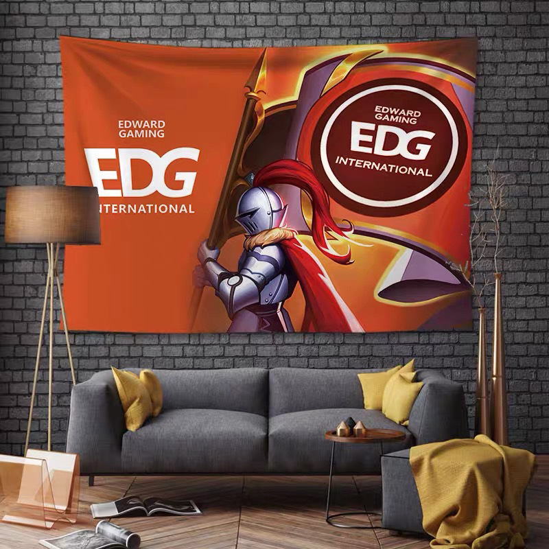 EDG ομάδα φανς φλάγκ και πόστερ — ταπετσαρία τοίχου από πολυεστέρα για υπνοδωμάτιο και σαλόνι